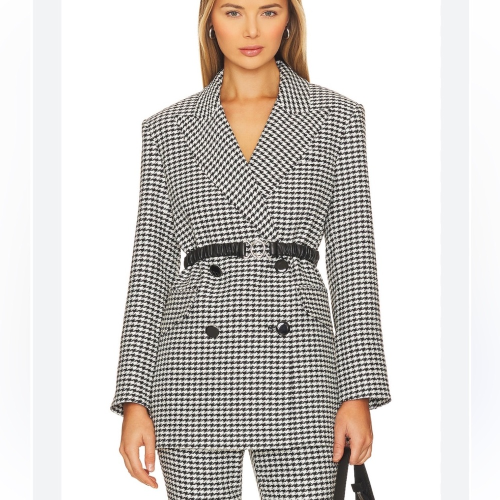 Veronica Beard Hutchinson Houndstooth Dickey Jacket Blazer NWOT